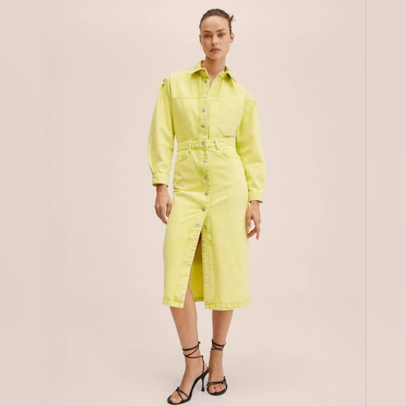 🔥Last 3🔥MANGO Denim midi dress - Picture 2 of 4